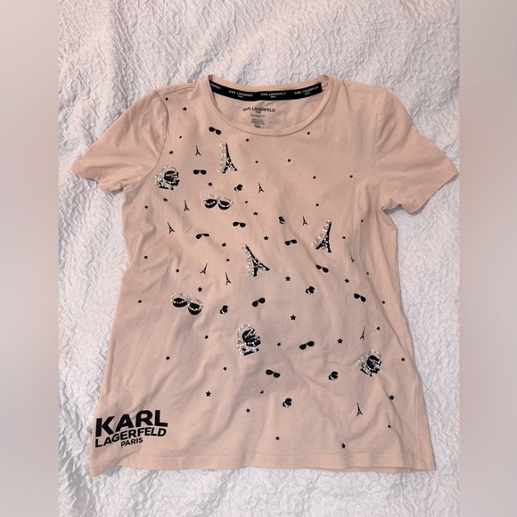 Karl Lagerfield Paris Tee Shirt Top Size XS. - Picture 7 of 16